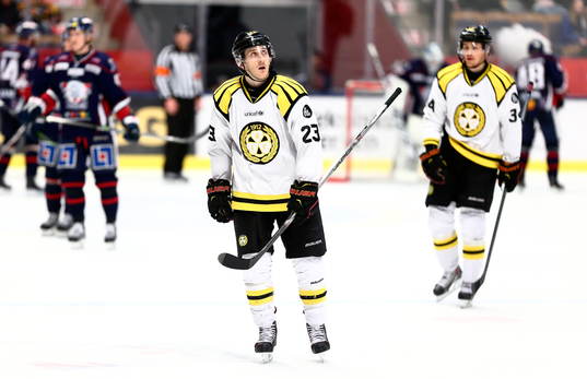 Brynäs Bill Sweatt och Daniel Brodin deppar