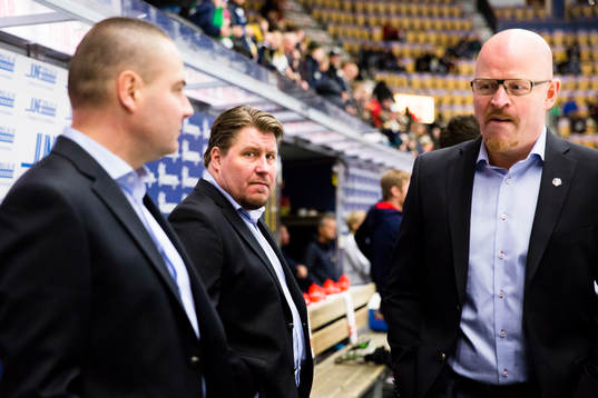 Leksands Mats Bäcklin, tränare Andreas Appelgren och