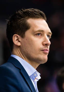 Växjös tränare Sam Hallam