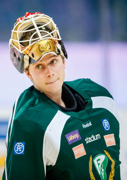 Färjestads målvakt Fredrik Pettersson Wentzel