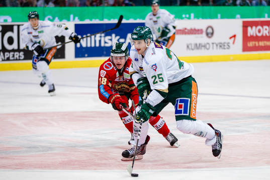 Frölundas Anton Blidh och Färjestads Anton Hedman