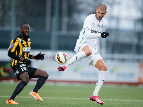 under träningsmatchen i fotboll mellan Häcken -