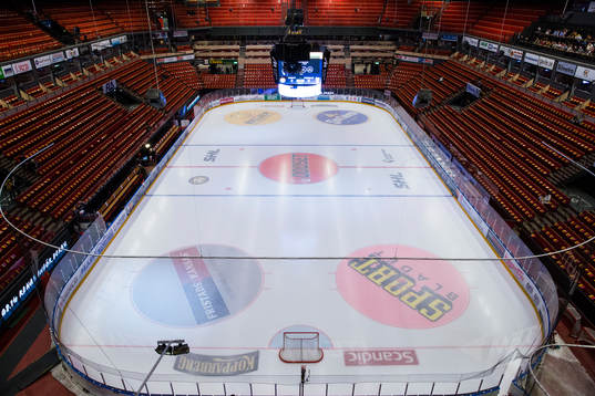 Generell vy över Gavlerinken innan ishockeymatchen i SHL