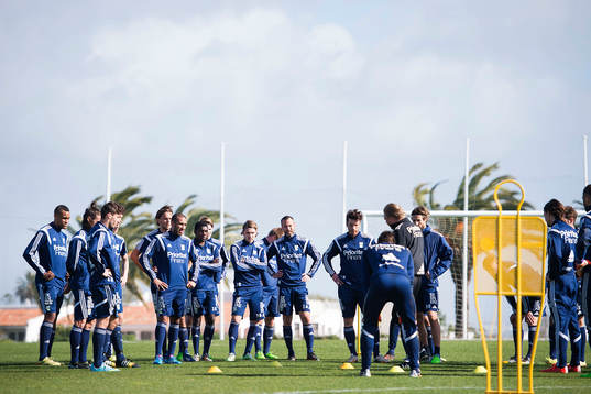 IFK Göteborgs spelare samlas