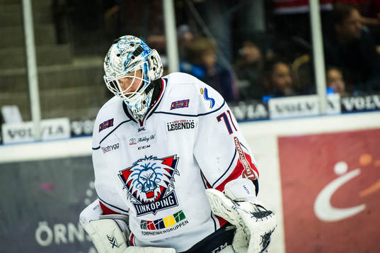 Linköpings målvakt David Rautio deppar