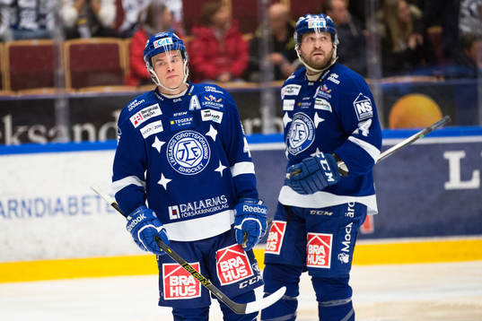 Leksands Tomi Sallinen och Joonas Rönnberg  deppar