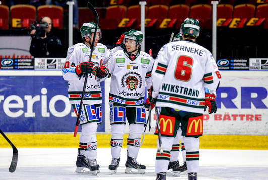Frölundas Elias Fälth jublar