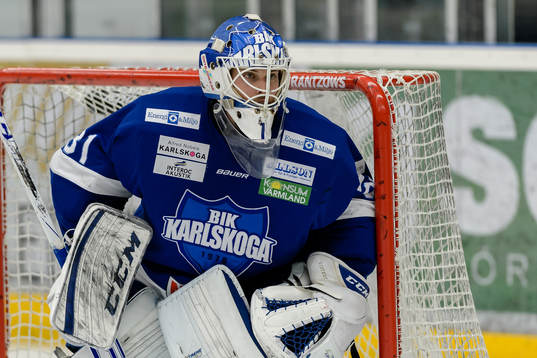 Karlskogas målvakt Joel Gistedt