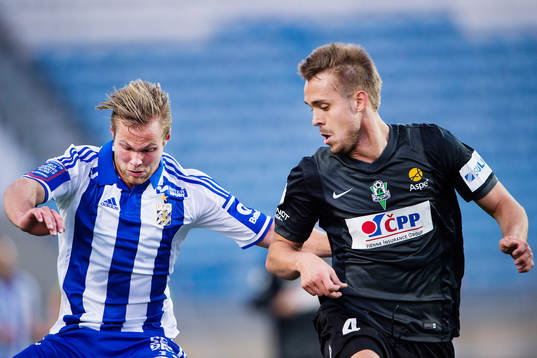 IFK Göteborgs Gustav Engvall och Jablonecs Ludek Pernica