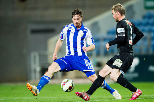 IFK Göteborgs Gustav Svensson och Jablonecs Tomas