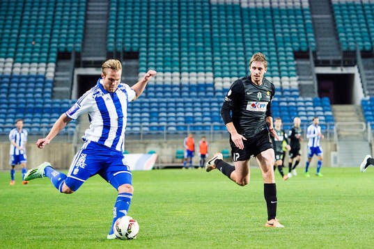 IFK Göteborgs Gustav Engvall och Jablonecs Milan Misun