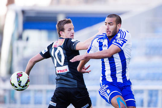 IFK Göteborgs Haitam Aleesami och Jablonecs Jan Kopic