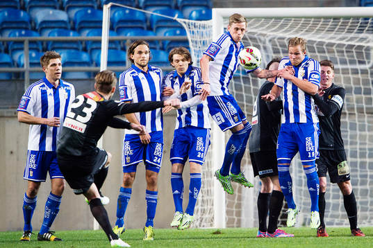 IFK Göteborgs Mikael Boman, Tom Pettersson, Karl Bohm,