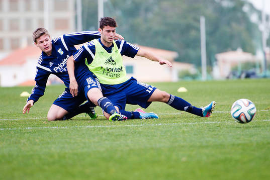 IFK Göteborgs Alexander Leksell och Patrick dos Santos da