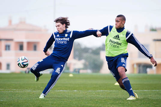 IFK Göteborgs Karl Bohm och Patrick Dyrestam
