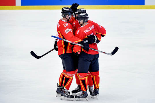 Luleås spelare firar