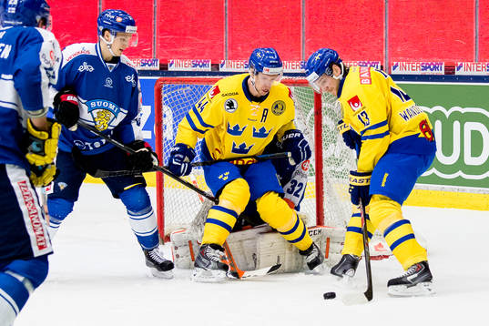 Sveriges Nicklas Danielsson (t v) och Tom Wandell (t h)