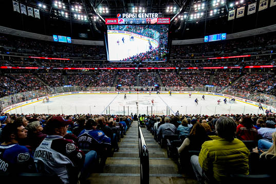 Vy över Pepsi Center