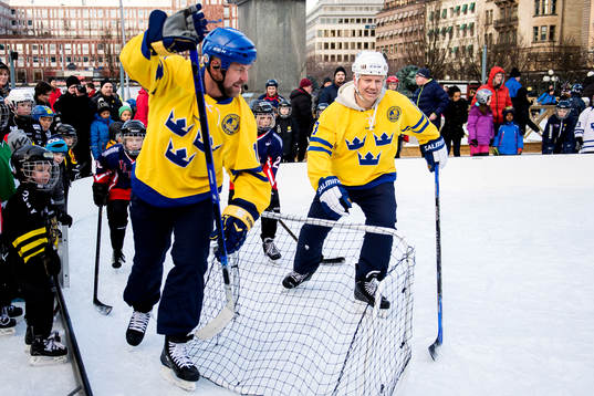 Mats Sundin och Mattias Norström