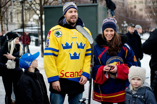 Dick Axelsson och Djurgårdens Valentina Lizana Wallner