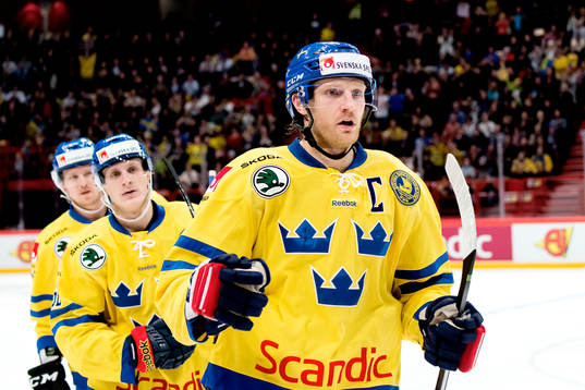 Sveriges Staffan Kronwall jublar