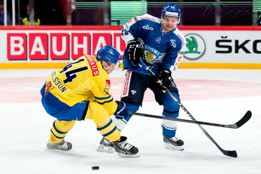 Sveriges Nicklas Danielsson och Finlands Janne Pesonen