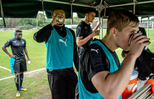 Malmös Pa Konate, Erik Johansson, Jo Inge Berget och Erik