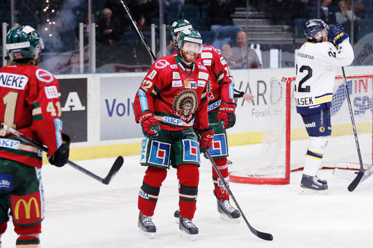 Frölundas Robin Figren jublar