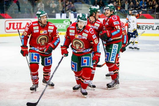 Frölundas Joel Lundqvist, Oscar Fantenberg, Erik