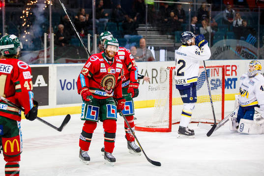 Frölundas Robin Figren jublar