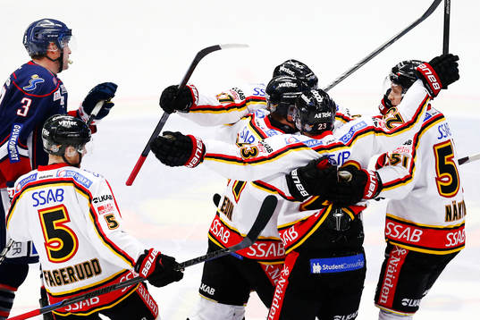 Luleås spelare jublar