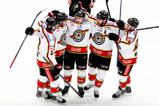 Luleås spelare jublar