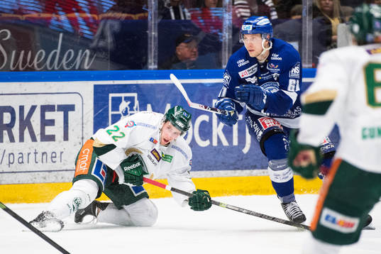Färjestads Per Åslund och Leksands Johan Ryno