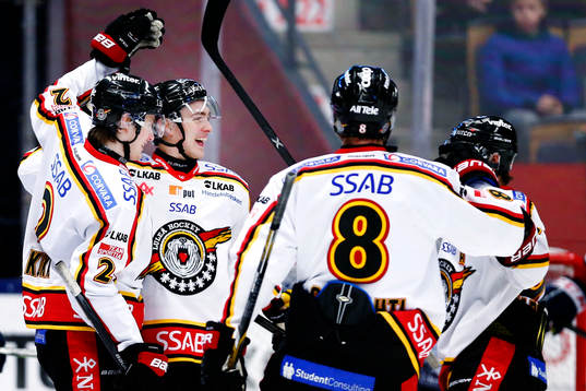 Luleås spelare jublar