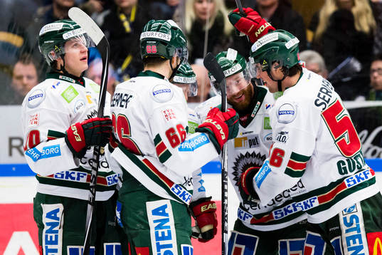 Frölundas Mattias Janmark, Oscar Fantenberg, Robin Figren
