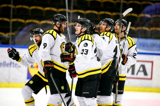 Brynäs Bill Sweatt  jublar