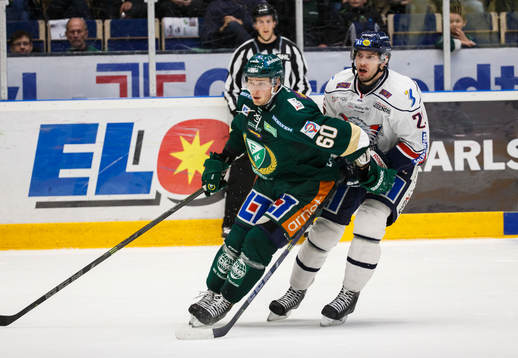 Färjestads Tero Koskiranta och Linköpings Mattias Sjögren