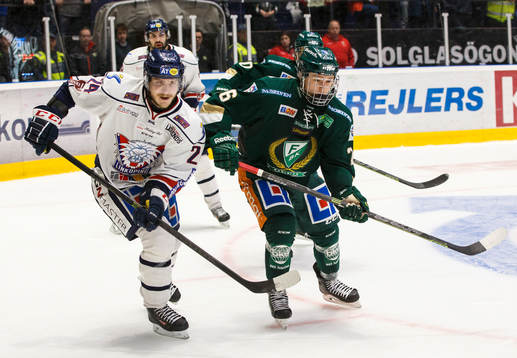 Linköpings Fredric Andersson och Färjestads Rasmus Asplund