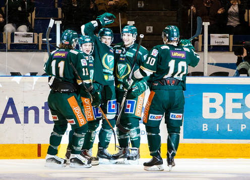 Färjestads Anssi Salmela, Toni Rajala, Tero Koskiranta,
