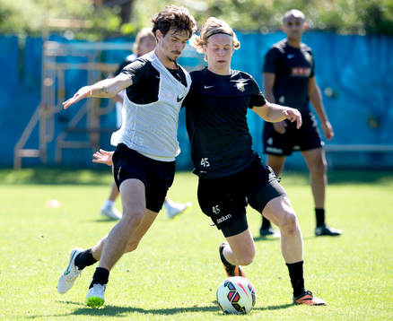 Häckens Sebastian Ohlsson och Gustav Berggren