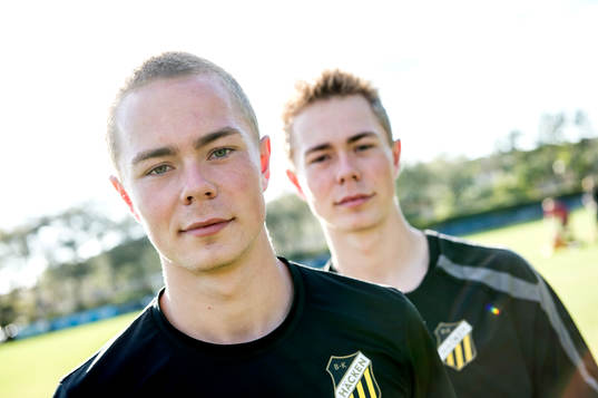Häckens Adam Andersson och Joel Andersson