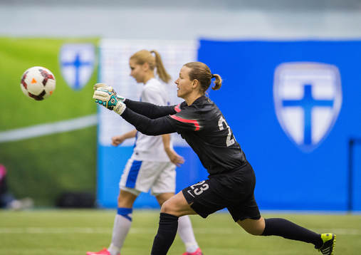 Finlands målvakt Tinja-Riikka Korpela