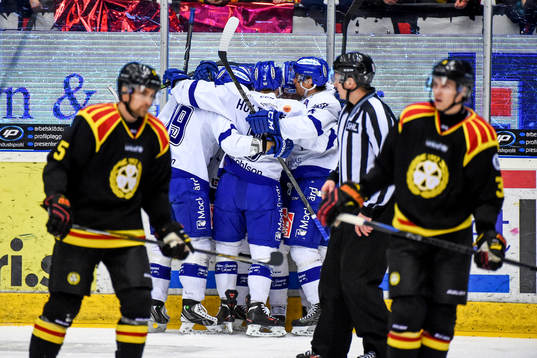 Leksands Mattias Ritola jublar