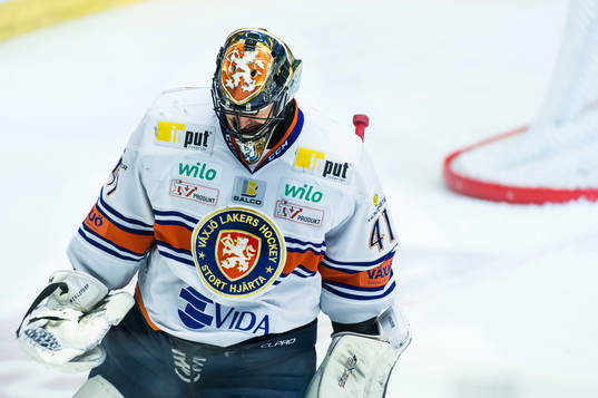 Växjös målvakt Cristopher Nihlstorp deppar