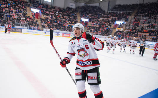 Malmö Redhawks Henrik Hetta jublar