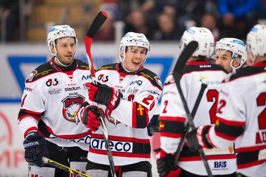 Malmö Redhawks Henrik Hetta jublar
