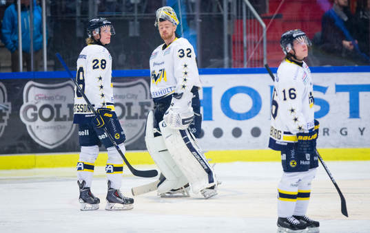 s Anton Bengtsson, målvakt Gustaf Wesslau och Filip
