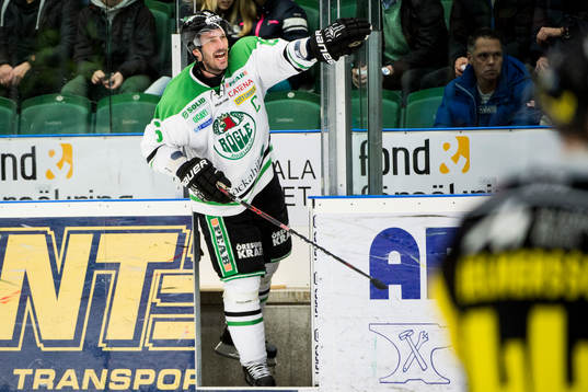 Rögles Andreas Lilja i utvisningsbåset