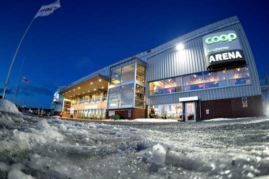 Coop Norrbotten Arena innan ishockeymatchen i SHL mellan
