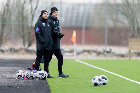 Varbergs ass tränare Igor Krulj och tränare Jörgen